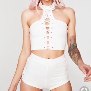*Discontinued* Dolls Kill Icy Bass Head Short Set